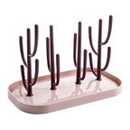 Nouveau bac à bouteilles sèches Porte-bouteilles de bébé Racks de séchage de drainage Bleu Rose Sèche-linge pour biberons Égouttoir de rangement Porte-bouteilles de séchage