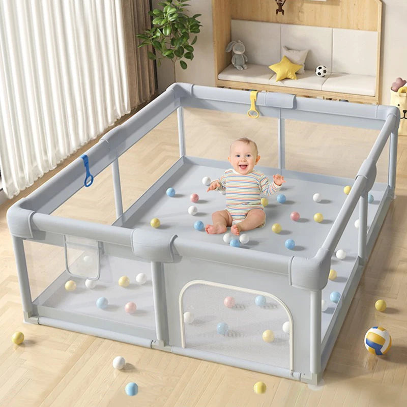 Parc de jeu pour bébé brillant pour enfants Barrières de sécurité pour aire de jeux Parc de jeu pour enfants de 0 à 6 ans Clôture de sécurité pour bébé d'intérieur